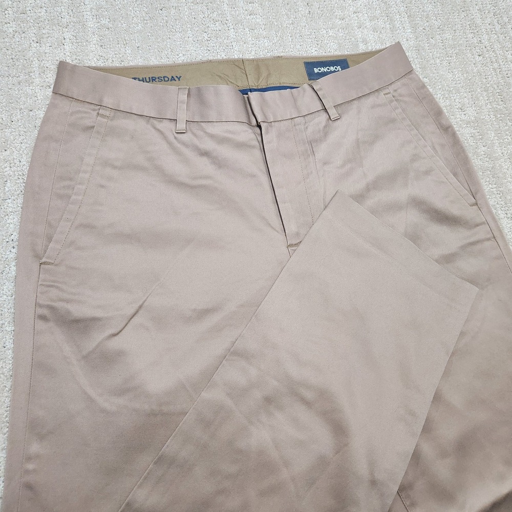 Bonobos Golf Pants Men 30X32 Performance‎ Slim Fit Chino Thursday Cotton Stretch